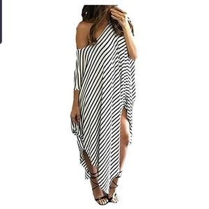 Women Long Striped Dresses